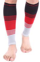 Doc Miller Premium Calf Compression Sleeve Dress Series 1 Pair 20-30mmHg Strong Calf Support Graduated Pressure Sports Running Recovery Shin Splints Varicose Veins (BlackRedGray, XX-Large)