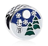 NEW European Snowman Christmas tree Pendant Charm Beads Fit Necklace Bracelet ! pretty party accesories jewels talisman jewelery girl accessories womans