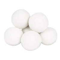 Moligh doll Organic Wool Dryer Balls, 8-Pack - Natural Eco Friendly Fabric Softener - Reusable Dryer Sheets for Infants - Soft and Gentle on Clothes & Skin