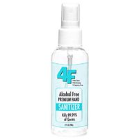 Hand Sanitizer - Made in USA - 4F Wellness Alcohol-Free Antibacterial 2oz Hand Sanitizer - Long Lasting - Safe For Pets & Kids - Non-Toxic - Kills 99.99% Bacteria - Fits In Pocket