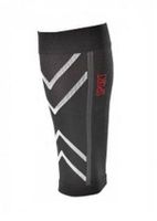 BriteLeafs Professional Grade Sports Calf/shin Splint Compression Progressive Support Calf Sleeves - 20-30mmHg, one Pair (X-Large, Black)