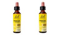 Bach Rescue Remedy Original Natural Stress Relief Flower Essence, Dropper, (20 ml. - 2 Pack)