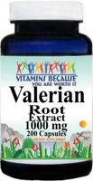 Valerian Root Extract 1000mg 200 Capsules Vitamins Because