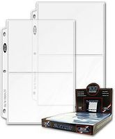 BCW 2-Pocket Clear Protective Pages | Archival Safe Binder Pages 7-1/8" x 5-1/2" | 25-Count per Pack (1-Pack)