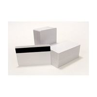 250 CR80 30Mil Blank White PVC Plastic Credit, Gift, Photo ID Cards With HiCo Magnetic Stripe Mag ...