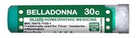 OLLOIS Organic Lactose-Free Homeopathic Medicines, Belladonna 30C Pellets, 80Count for Fever, Headache, Inflammation