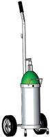FWF Oxygen CART W/Adjustable Handle Holds 1 (Jumbo D/ ML22) Cylinder Diameter 5.25" Made in USA