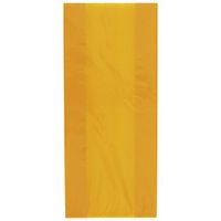 UNIQUE PARTY Cello Treat Bags with Ties (Pack of 30) (One Size) (Orange)
