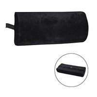 Memory Foam Pillow for Back Pain Relief - Half Moon Bolster Leg Pillow for Side, Back - Semi Roll Wedge Reduce Knee, Spine, Back, Hip, Ankle Stress - Adjustable Strap