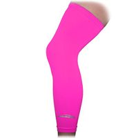 COOLOMG 1PCS Sport Football Basketball Cycling Stretch Leg Knee Long Sleeve, Pink, Medium