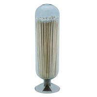 Skeem Design Glass Fireplace Match Cloche Bottle (Sky, Large)