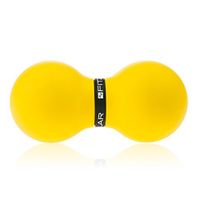 Lana Peanut Massage Ball, Soft Silicone, Plantar Fasciitis, deep Tissue Foot, Back Shoulder Leg Muscles, Yoga Muscle Fascia Release Physical Therapy (Color : Yellow)