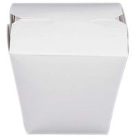 MM Foodservice Chinese Take Out Boxes, Microwavable Take Out Container, Grease and Leak Resistant Restaurant Grade Boxes (White, 16-Ounce)