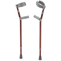 Drive Pediatric Forearm Crutches, Small, Castle Red, Pair, Model - FC100-2GR