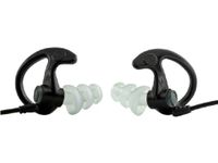 SureFire EP5 Sonic Defenders Max Full-Block Earplugs, triple flanged design, reusable, Black, Large