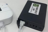 Omars Power Outlet 150W Travel CPAP Battery (1.5-2 Nights). Works for All Brands and Models! No Adapters or Converters Needed! Small and Light Weight. Powerful Capacity (150 Wh). FAA Compliant.