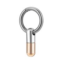 Pocket Micro Cutter Pill Cutting Tool EDC Cutter Inside Reliable and Convenient,1 Blade Pill Tool+1 Carabiner Ring