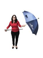 Walking Cane Umbrella by RainCane - 2 in 1 Design - Lightweight, Windproof, Heavy Duty Frame - Best Umbrella Cane for Elderly - Walking Stick Umbrella (Blue)
