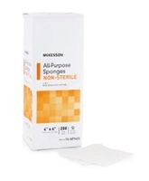 MCKESSON Sponge Dressing Medi-Pak Performance Cotton 4-Ply 4 X 4" Square (#16-607623, Sold Per Case)