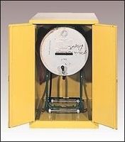 Eagle 2610 Drum Storage Safety Cabinet, Self-Closing, 2 Door, Vertical Drum, 31-1/4" Width x 65" Height x 31-1/4" Depth, 55 Gallon Capacity