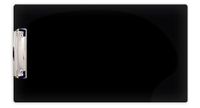 8.5 x 14 Clipboard Acrylic with 4" Low Profile Clip (Black)