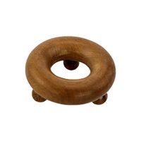 SUPVOX Wooden Acupressure Massager Traditional Thai Massage Round Acupressure Point Roller for Body Foot Hand Neck Back Massage