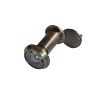 TOGU TG2814YG-AB Brass UL Listed 220-degree Door Viewer with Heavy Duty Privacy Cover for 1-3/8" to 2-1/6" Doors, Antique Bronze Finish