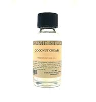 Pure Perfume Oil for Perfume Making, Personal Body Oil, Soap, Candle Making & Incense; Splash-On Clear Glass Bottle. Premium Quality Undiluted & Alcohol Free (1oz, Coconut Cream Fragrance Oil)