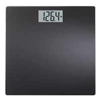 InstaTrack Large Display Digital Bathroom Scale with Step-On Technology in black, Accurately Measures up to 400 Pounds