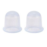 LAAT 2PCS Creative Cupping Therapy Vacuum Cups Anti-cellulite Cupping Silicone Massage Cupping Full Neck Face Body Massage for Relax Muscles (White)
