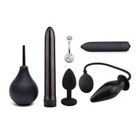 beioust 6PCS Silicone Expand Inflatable Plug Bulb Adult Six Toys for Couples-