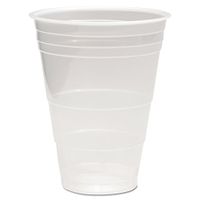 Boardwalk TRANSCUP16PK Translucent Plastic Cold Cups, 16oz, 50/Pack