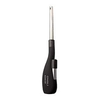 Navpeak Matte High-Grade Ignition Kitchen Lighter with Lengthened for Candle Refillable Fireworks Outdoor Fire Lighter for Kitchen Barbecue Fireplace Camping (Butane Not Included) (Black)
