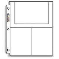 Ultra Pro 3-Pocket Pages (4X6) - 25 PAGES - PHOTO or Postcard
