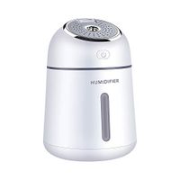 7Buy Ultrasonic Essential Oil Diffuser for Aromatherapy,Scent and Fragrance Aromatherapy Humidifier USB Mini fans and Little Bight Light for Sleep 330ml Premium (White)
