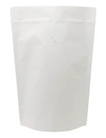 BAP 2 LB WhiteKraft Stand Up Pouch with Valve for Coffee (100 pcs)