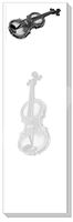 Ars Antigua Slim Writing Blocs (Notepads) • Violin • Engraving 1875 • Two Blocs of 50 Sheets Each - Total of 100 Printed Sheets