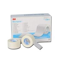 Complete Medical 3M1530-1 1x10 Yards Micropore Surgical Tape - White