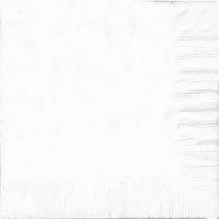 200 White Luncheon/Dinner Napkins Plain Solid Color