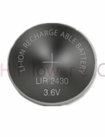 Hillflower 100 Piece LIR2430 2430 CR2430 LM2430 BR2430 Rechargeable Bulk 3.6V Long Duration Lithium Battery