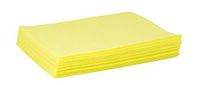 TaskBrand N-DSMQPY Hospeco Mineral Oil Treated Duster, Quarter-Fold, Poly Packed, Specially Treated to Attract and Hold Dust, 12" x 17", Yellow (10 Packs of 40)