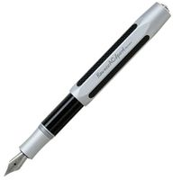 Kaweco AC Sport Carbon Silver Medium Point Fountain Pen - KWAFAC-SV-M