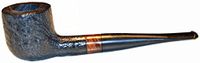 Carey Magic Inch Pipe - Straight Black Rustic Pot