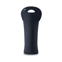 Single Wine Bag Wine Totes Neoprene Wine Sleeve Tote for Wine,Water, Champagne, Beer, Baby Bottles 15 x 6.3 Inches,Black - FUNLAVIE