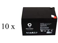 SPS Brand 12V 12Ah Replacement Battery for Golden Wheelchair (10 Pack)