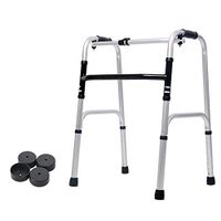 FLYSXP Elderly Walker Lightweight Folding Wheeled Walker with Four-Legged Walking Stick Auxiliary Walker Wheelchair (Size : Pulley)
