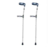 ZWH-Walking Cane Ruddle Arm Crutches Thickened Aluminum Alloy Non-Slip Adjustable Height Cane Armpit (Size : A)