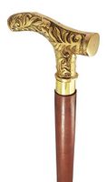 Brass Nautical Embossed Brass Handle Walking Stick