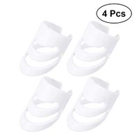 SUPVOX 4 Pcs Guitar Finger Protector Plastic Guitar Fingertip Protectors Thumbpicks Finger Guards for Guitar Bass Ukulele Mandolin