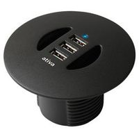 Ativa 531-015 4-port USB 2.0 In-Desk Hub